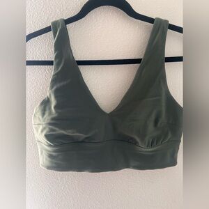Lululemon Olive Green align sport bra size 12 cup C/D
